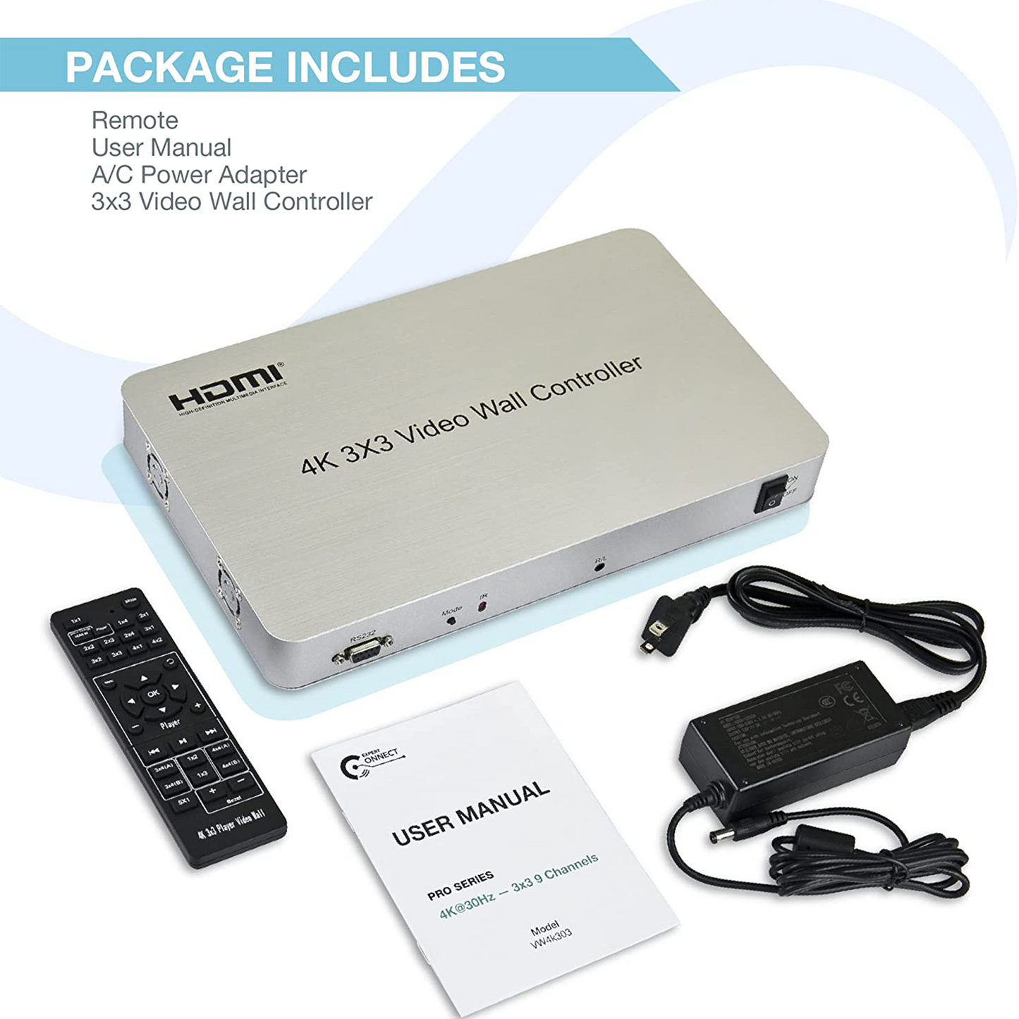 4K 3X3 VIDEO WALL CONTROLLER