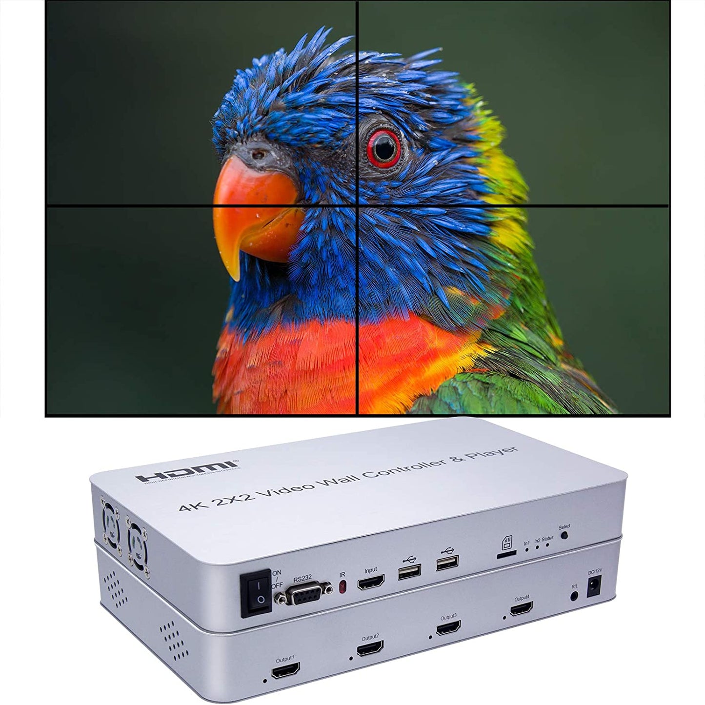 2X2 VIDEO WALL CONTROLLER & PLAYER