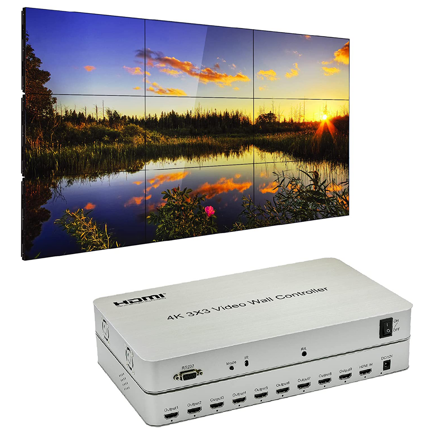 4K 3X3 VIDEO WALL CONTROLLER