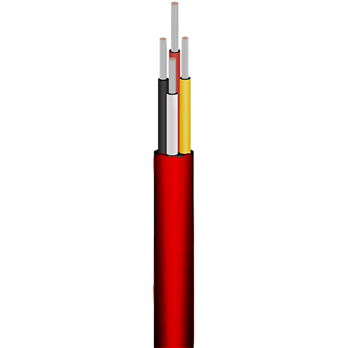 fire alarm cable 4 core color jackets Red  200m