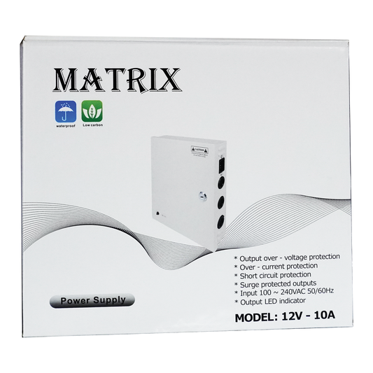 power supply BOX 12V 10A 9 CH