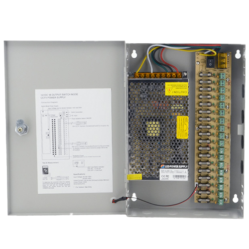 power supply BOX 12V 30A 18 CH