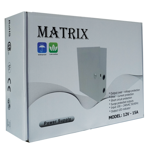 POWER SUPPLY UPCS 12V 15A 18CH