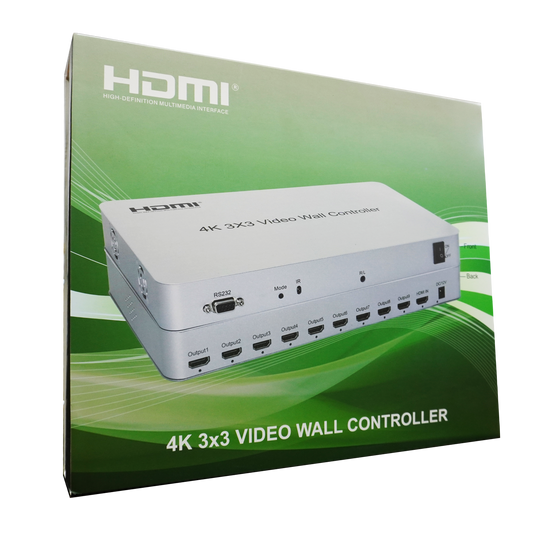 4K 3X3 VIDEO WALL CONTROLLER