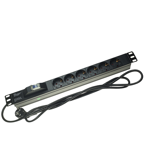 PDU EUR 8 WAY WITH 1P SWITCH
